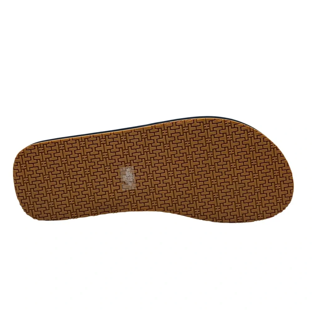 Tommy Hilfiger Mens Dembo Thong Sandal Size 11 Brown Faux‎ Leather Flexible